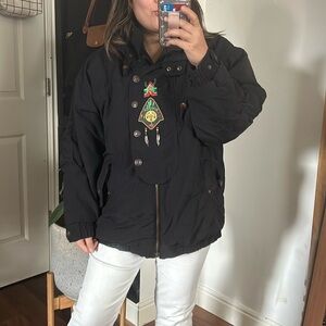 Vintage Bogner Embroidered details Ski Puffer Jacket. Size L